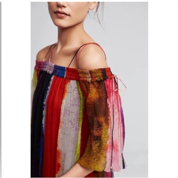 FLOREAT Anthropologie Off The Shoulder ZORA Dress - Picture 2 of 6